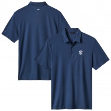 New York Yankees TravisMathew Navy Playoff Pitch Tri-Blend Polo
