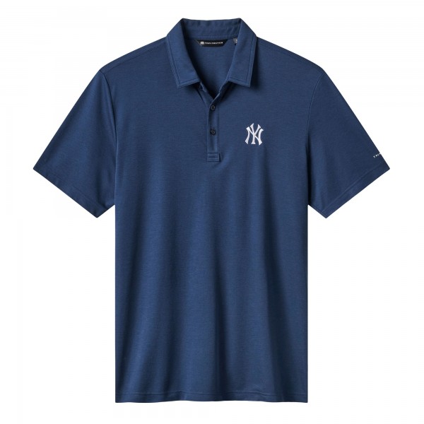New York Yankees TravisMathew Navy Playoff Pitch Tri-Blend Polo