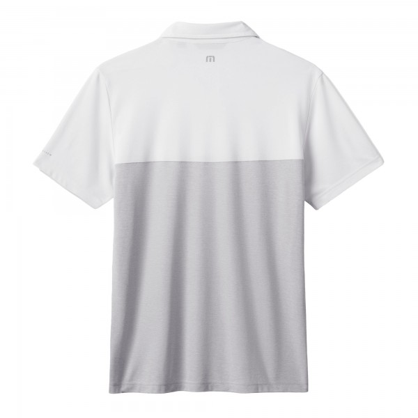 Los Angeles Dodgers TravisMathew White/Gray Home Run Leader Tri-Blend Polo