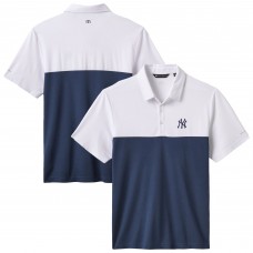 New York Yankees TravisMathew White/Navy Home Run Leader Tri-Blend Polo
