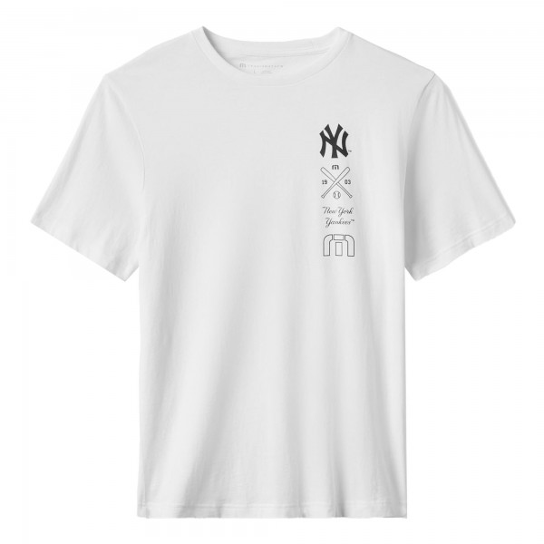 New York Yankees TravisMathew White Sunset Slam 2.0 T-Shirt