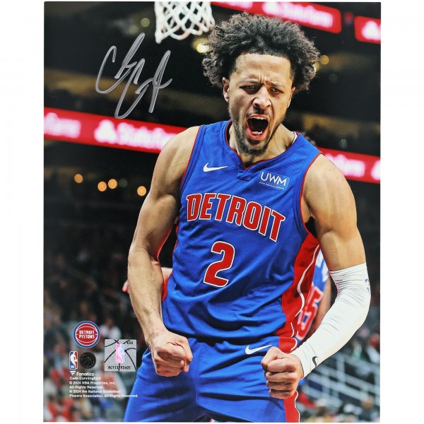Cade Cunningham Detroit Pistons Autographed Fanatics Authentic 8 x 10 Scream Photograph