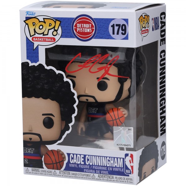 Cade Cunningham Detroit Pistons Autographed Fanatics Authentic Funko Pop! Vinyl Figurine