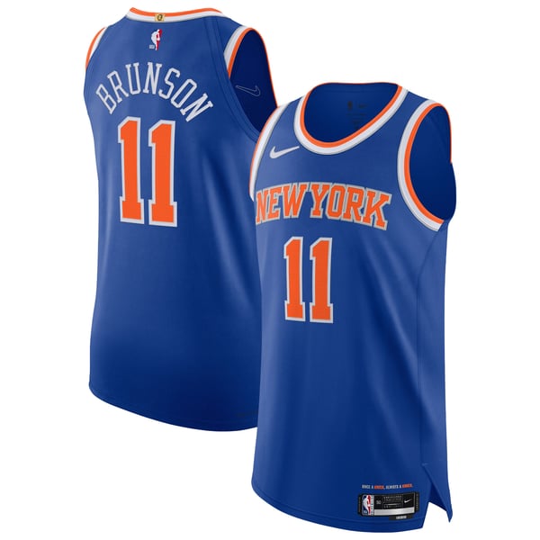 Джерси Jalen Brunson New York Knicks Nike Authentic - Icon Edition - Blue