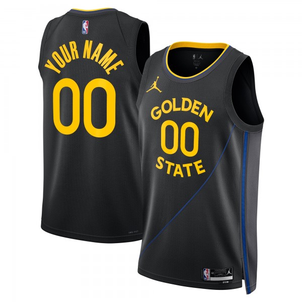 Именная игровая джерси Golden State Warriors Jordan Brand Unisex 2024/25 Swingman - Statement Edition - Black