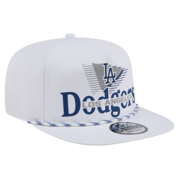 Los Angeles Dodgers New Era White Collide Golfer Snapback Hat