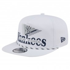 New York Yankees New Era White Collide Golfer Snapback Hat