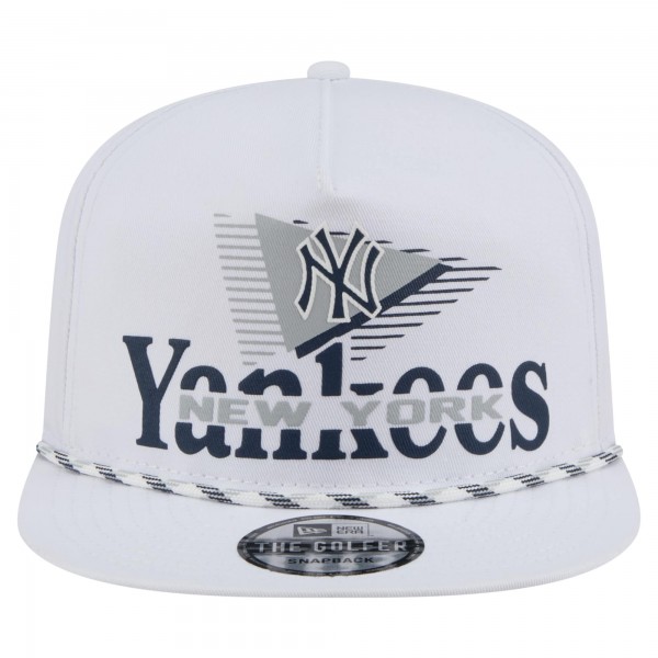 New York Yankees New Era White Collide Golfer Snapback Hat