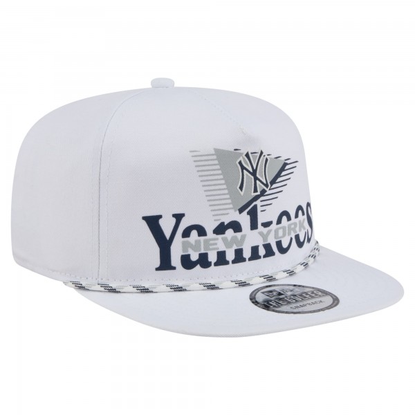 New York Yankees New Era White Collide Golfer Snapback Hat