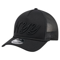 Бейсболка New York Yankees New Era Black City Initial 9FORTY A-Frame M-Crown