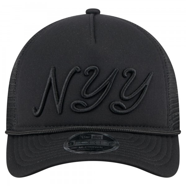 Бейсболка New York Yankees New Era Black City Initial 9FORTY A-Frame M-Crown