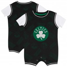 Малышам Boston Celtics Outerstuff Black Logo Mania Romper