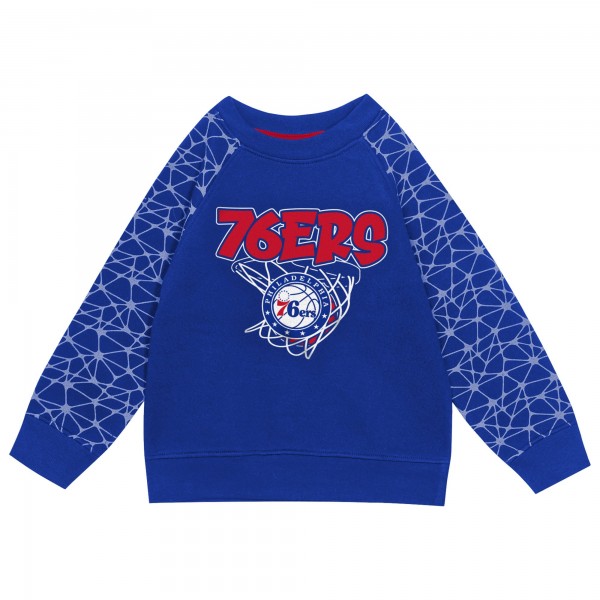 Toddler Philadelphia 76ers Outerstuff Royal Nothing But Net Fleece Sweatshirt & Pants Set