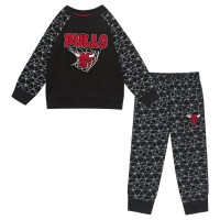 Toddler Chicago Bulls Outerstuff Black Nothing But Net Fleece Sweatshirt & Pants Set