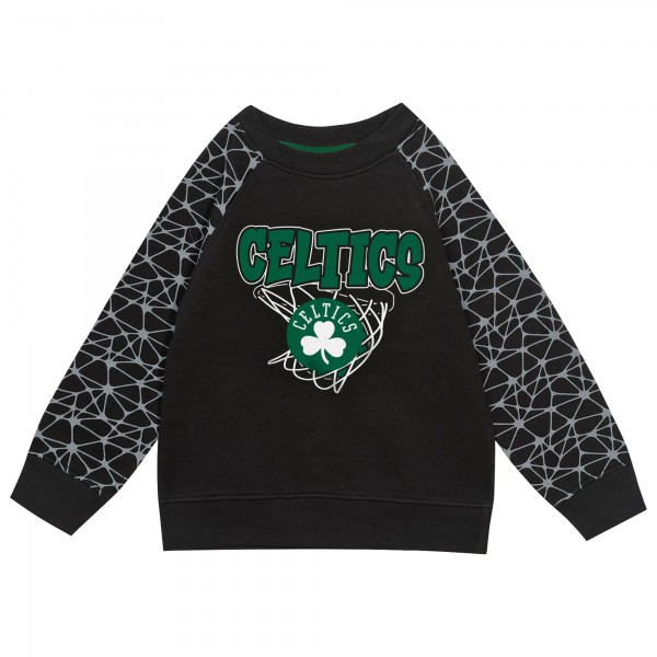 Toddler Boston Celtics Outerstuff Black Nothing But Net Fleece Sweatshirt & Pants Set