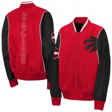 Подростковая Toronto Raptors Outerstuff Red/Black Two-Pointer Full-Zip Windbreaker