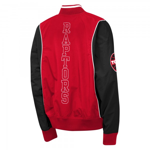 Подростковая Toronto Raptors Outerstuff Red/Black Two-Pointer Full-Zip Windbreaker