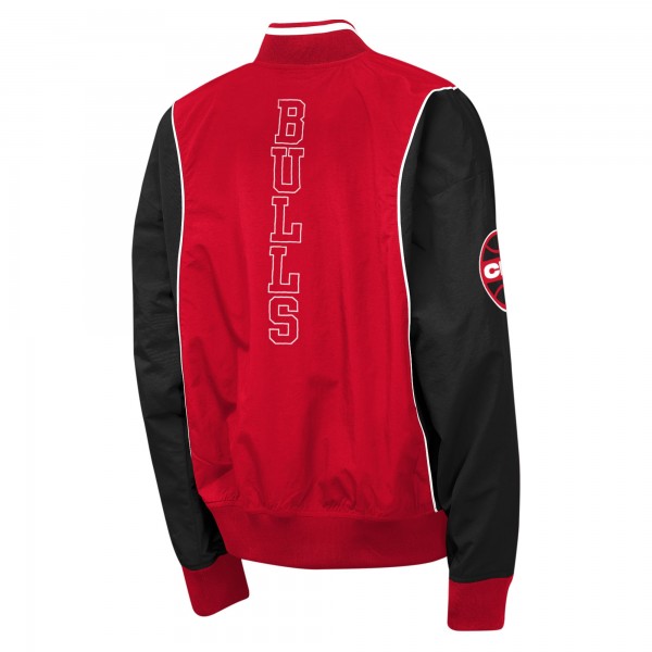 Подростковая Chicago Bulls Outerstuff Red/Black Two-Pointer Full-Zip Windbreaker