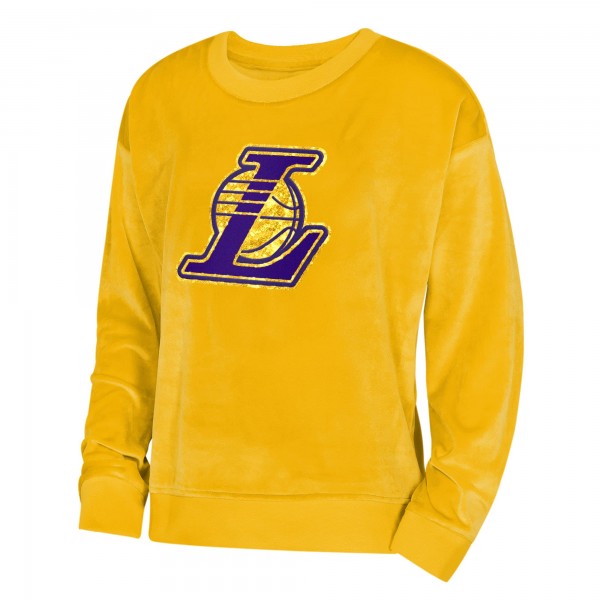 Кофта Подростковая Girls Los Angeles Lakers Outerstuff Gold Step Back Crewneck