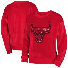 Подростковая Girls Chicago Bulls Outerstuff Red Step Back Sweatshirt