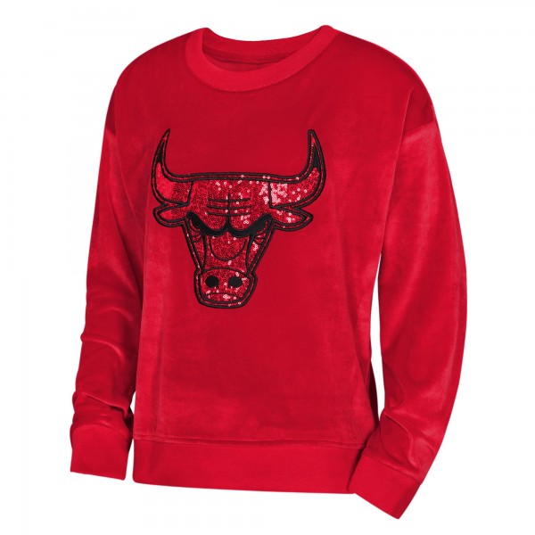 Подростковая Girls Chicago Bulls Outerstuff Red Step Back Sweatshirt