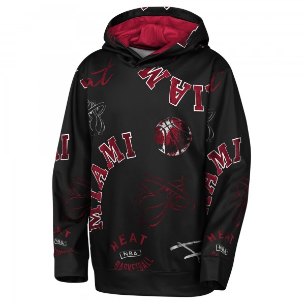 Подростковая Miami Heat Outerstuff Black Moving Violation Hoodie