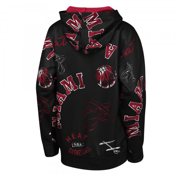 Подростковая Miami Heat Outerstuff Black Moving Violation Hoodie