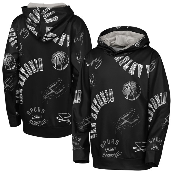 Подростковая San Antonio Spurs Outerstuff Black Moving Violation Hoodie