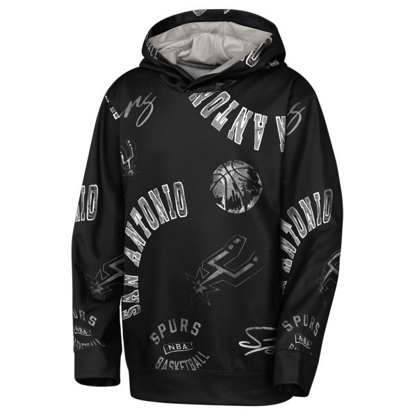 Подростковая San Antonio Spurs Outerstuff Black Moving Violation Hoodie