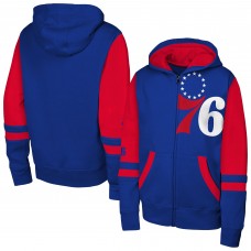 Подростковая Philadelphia 76ers Outerstuff Royal Straight to the League Full-Zip Hoodie