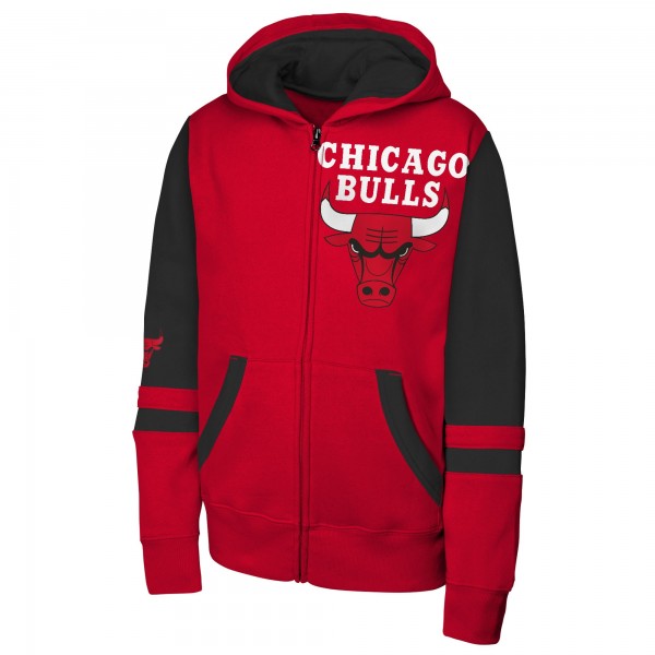 Подростковая Chicago Bulls Outerstuff Red Straight to the League Full-Zip Hoodie