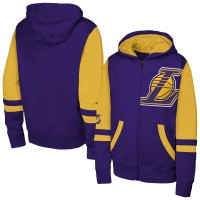 Толстовка на молнии Подростковая Los Angeles Lakers Outerstuff Purple Straight to the League