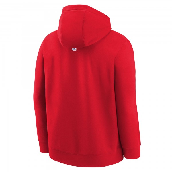 Подростковая Toronto Raptors Nike Red 2025/26 Club Fleece Hoodie