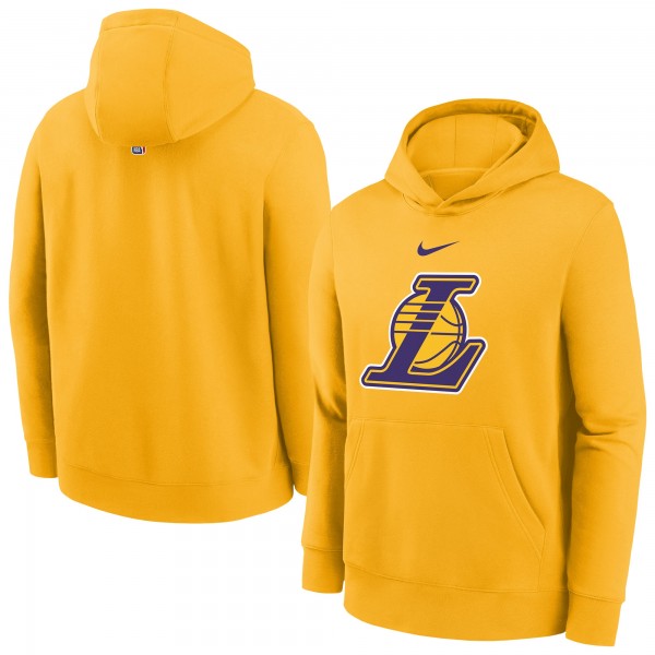 Толстовка Подростковая Los Angeles Lakers Nike Gold 2025/26 Club Fleece
