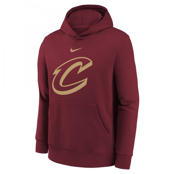 Подростковая Cleveland Cavaliers Nike Wine 2025/26 Club Fleece Hoodie