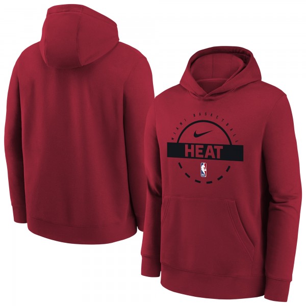 Подростковая Miami Heat Nike Red 2025/26 Club Fleece Practice Hoodie