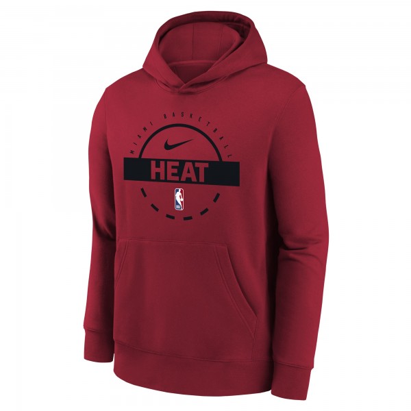 Подростковая Miami Heat Nike Red 2025/26 Club Fleece Practice Hoodie