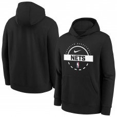 Толстовка Подростковая Brooklyn Nets Nike Black 2025/26 Club Fleece Practice