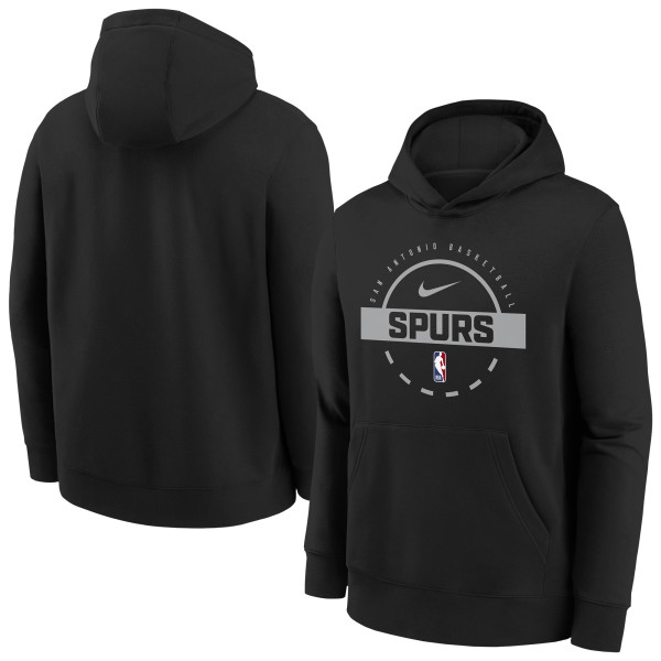 Подростковая San Antonio Spurs Nike Black 2025/26 Club Fleece Practice Hoodie