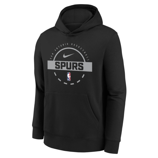 Подростковая San Antonio Spurs Nike Black 2025/26 Club Fleece Practice Hoodie