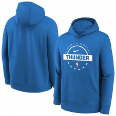 Толстовка Oklahoma City Thunder Nike Blue 2025/26 Club Fleece Practice