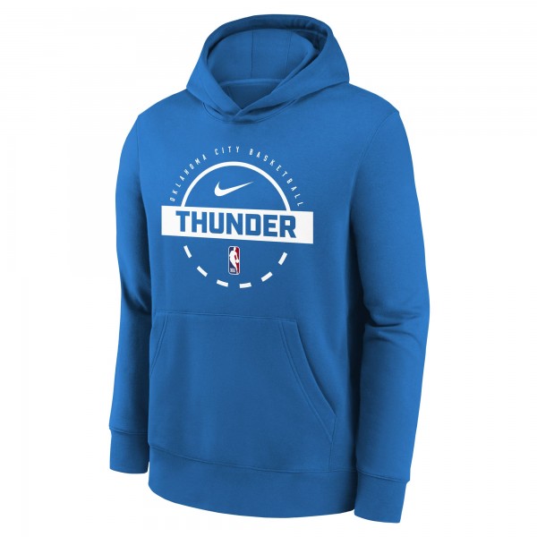Толстовка Oklahoma City Thunder Nike Blue 2025/26 Club Fleece Practice