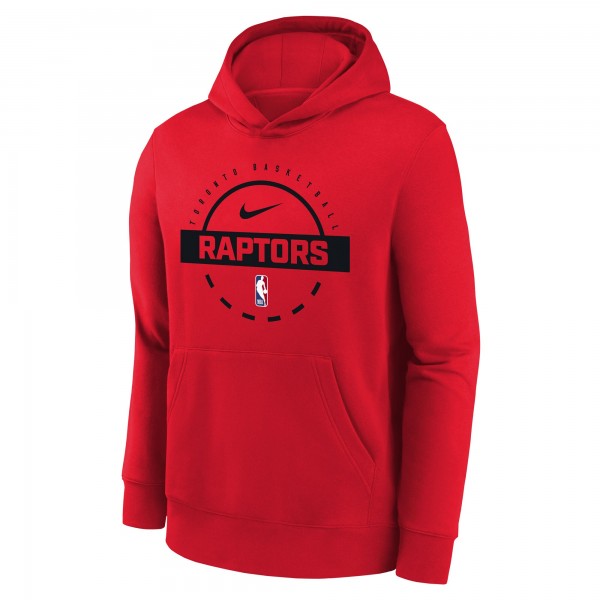 Подростковая Toronto Raptors Nike Red 2025/26 Club Fleece Practice Hoodie