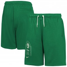 Подростковая Boston Celtics Nike Kelly Green Courtside Club Fleece Shorts