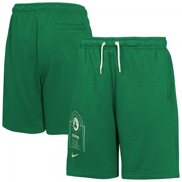 Подростковая Boston Celtics Nike Kelly Green Courtside Club Fleece Shorts