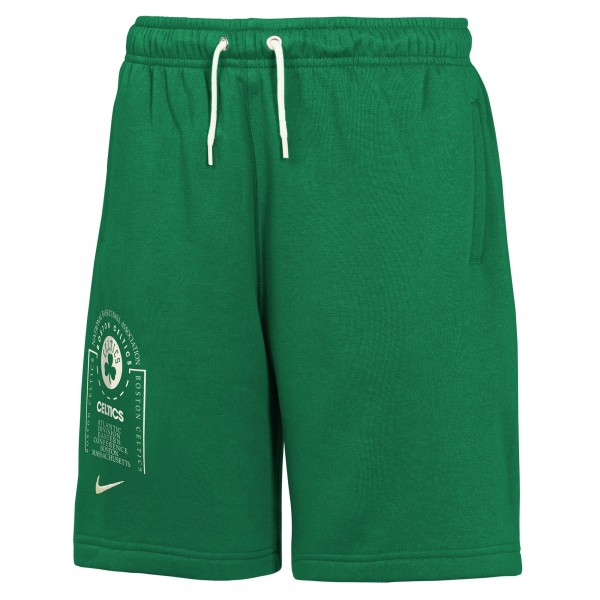 Подростковая Boston Celtics Nike Kelly Green Courtside Club Fleece Shorts