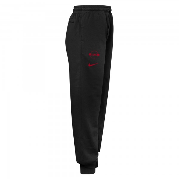 Подростковая Chicago Bulls Nike Black Club Fleece Practice Jogger Pants
