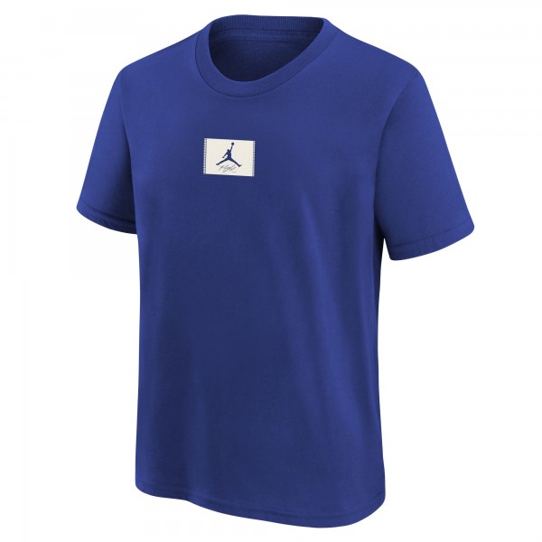 Подростковая New York Knicks Jordan Brand Royal Courtside Statement 85 T-Shirt