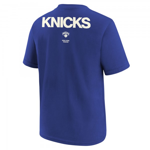 Подростковая New York Knicks Jordan Brand Royal Courtside Statement 85 T-Shirt