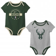 Малышам Milwaukee Bucks Nike Two-Piece Bodysuit Set